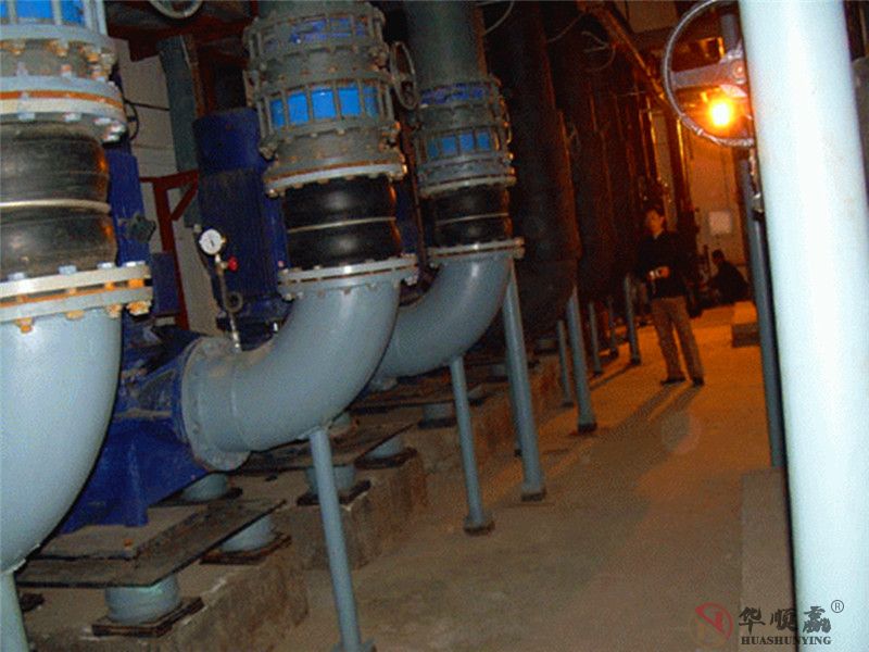 陜西陜化煤化工集團DN150雙球橡膠接頭使用現場